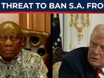 On cam: Ramaphosa warns Trump over threat to ban South Africa from G20 summit On cam: Ramaphosa warns Trump over threat to ban South Africa from G20 summit