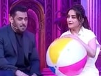 Salman Khan and Madhuri Dixit's reunion at Bigg Boss 19 Weekend Ka Vaar. Salman Khan and Madhuri Dixit's reunion at Bigg Boss 19 Weekend Ka Vaar.