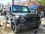 The police said that the Mercedes car, after it rammed into the three persons, also dragged them for some distance. The police said that the Mercedes car, after it rammed into the three persons, also dragged them for some distance.