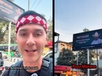 The traveller, who goes by Alex Wanders on Instagram, is currently documenting his journey across India on social media. The traveller, who goes by Alex Wanders on Instagram, is currently documenting his journey across India on social media.