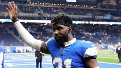 Kerby Joseph of the Detroit Lions walks off the field after the game against the Cleveland Browns at Ford Field on September 28. (Getty Images via AFP) Kerby Joseph of the Detroit Lions walks off the field after the game against the Cleveland Browns at Ford Field on September 28. (Getty Images via AFP)