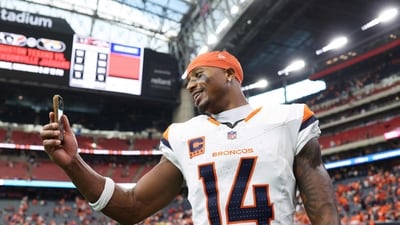 Courtland Sutton #14 of the Denver Broncos. (Getty Images via AFP) Courtland Sutton #14 of the Denver Broncos. (Getty Images via AFP)
