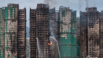 Initial tests of the netting had shown that they were up to fire-safety norms. (AFP) Initial tests of the netting had shown that they were up to fire-safety norms. (AFP)