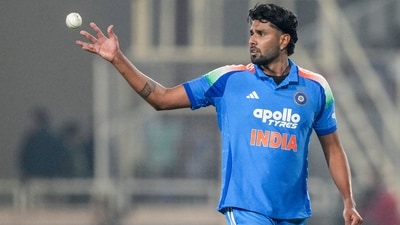 Harshit Rana claimed three wickets against South Africa in Ranchi. (PTI) Harshit Rana claimed three wickets against South Africa in Ranchi. (PTI)