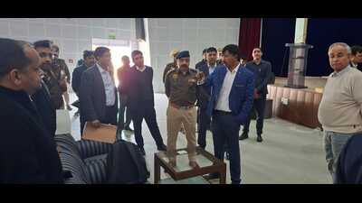 Officials examined vocational units including labs, workshops and radio studio while directing staff to finish preparations. (HT) Officials examined vocational units including labs, workshops and radio studio while directing staff to finish preparations. (HT)