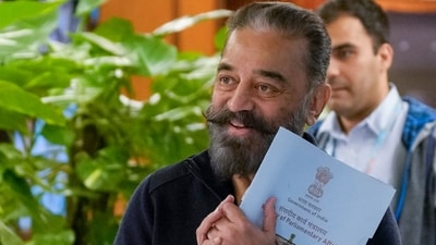 Actor-Rajya Sabha MP Kamal Haasan during the all-party meeting ahead of Parliament's winter session, in New Delhi. (PTI)
