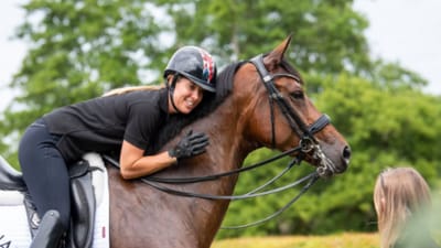 Valegro, the iconic dressage horse, with owner Charlotte Dujardincbe. (Charlotte Dujardincbe on Instagram) Valegro, the iconic dressage horse, with owner Charlotte Dujardincbe. (Charlotte Dujardincbe on Instagram)