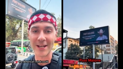 The traveller, who goes by Alex Wanders on Instagram, is currently documenting his journey across India on social media. (Instagram/@alexwandersyt) The traveller, who goes by Alex Wanders on Instagram, is currently documenting his journey across India on social media. (Instagram/@alexwandersyt)