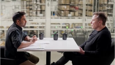 Musk also referred to India on multiple occasions while answering questions asked by the Zerodha co-founder. Musk also referred to India on multiple occasions while answering questions asked by the Zerodha co-founder.