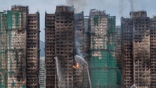 Initial tests of the netting had shown that they were up to fire-safety norms. (AFP)