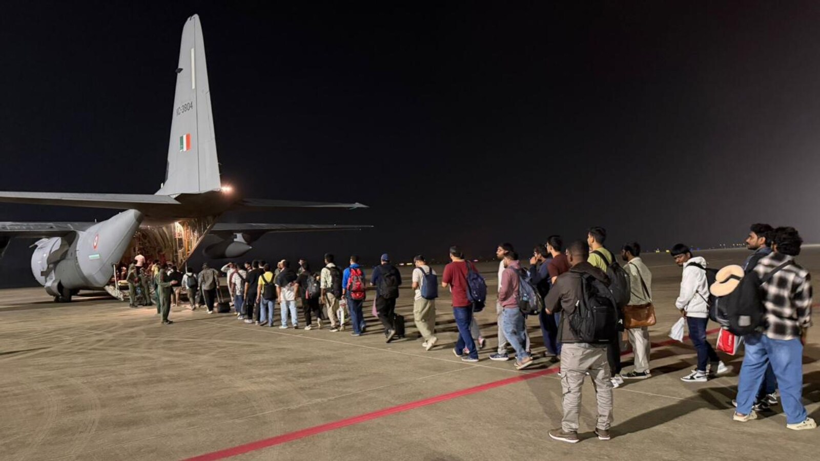 India evacuated its last batch of stranded nationals from Sri Lanka on Monday. (X/@IndiainSL) India evacuated its last batch of stranded nationals from Sri Lanka on Monday. (X/@IndiainSL)