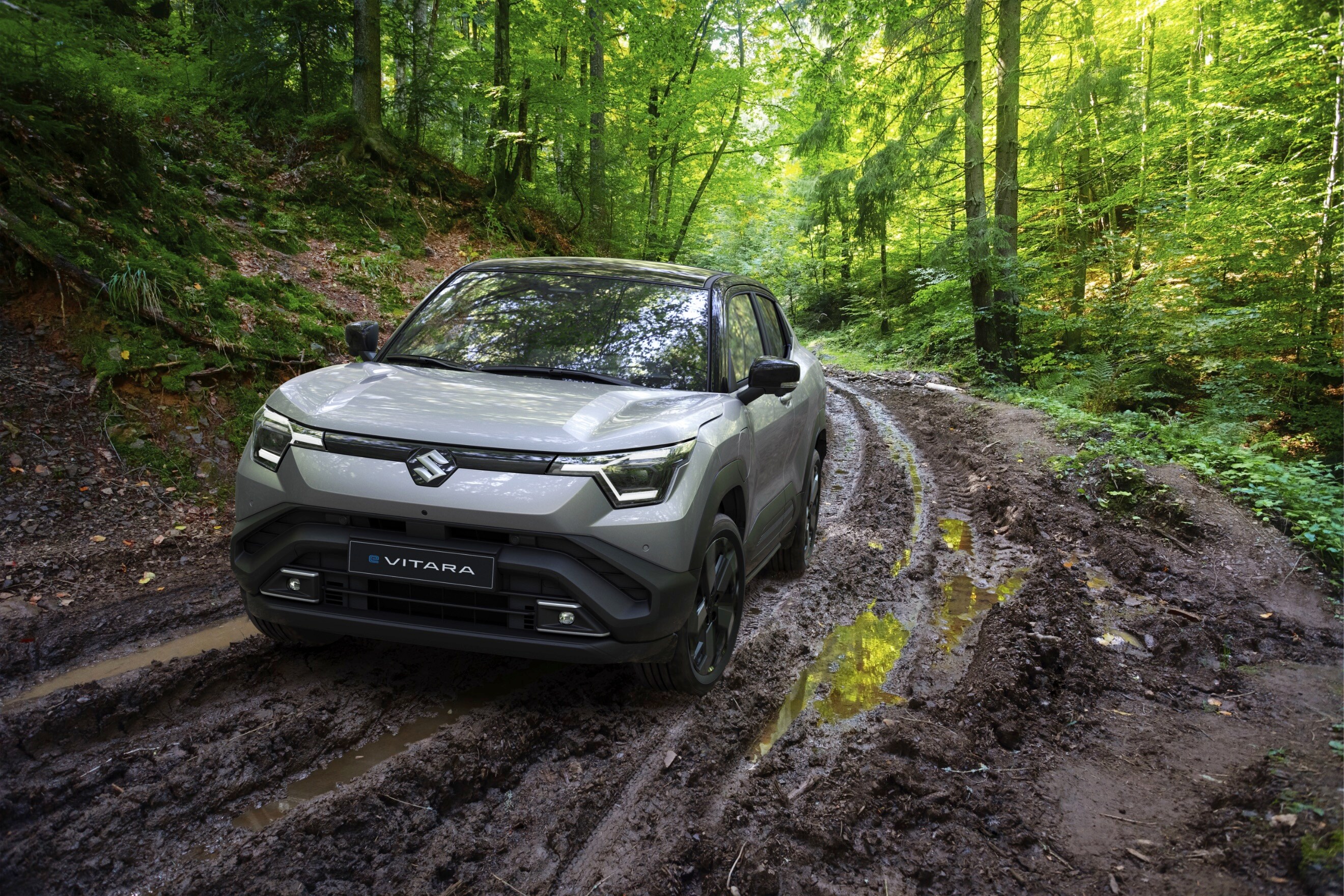 The e Vitara will be sold with two battery pack options. The bigger 61 kWh unit enables up to 500 km of single-charge range, as claimed by Maruti The e Vitara will be sold with two battery pack options. The bigger 61 kWh unit enables up to 500 km of single-charge range, as claimed by Maruti