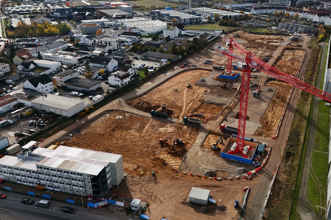 The construction site of a new Google data center in Germany. The construction site of a new Google data center in Germany.