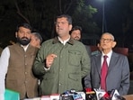 Former Haryana deputy chief minister Dushyant Chautala in Chandigarh on Tuesday. (HT Photo) Former Haryana deputy chief minister Dushyant Chautala in Chandigarh on Tuesday. (HT Photo)