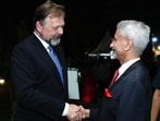 German Ambassador Philipp Ackermann with external affairs minister S Jaishankar in New Delhi. (X)