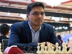 Indian grandmaster Pentala Harikrishna during his fourth round match in the FIDE World Cup held in Goa in November. (FIDE Photo)