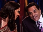 Madhuri Dixit and Dharmendra Madhuri Dixit and Dharmendra
