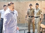 Mumbai, India, March 21, 2014: Senior Shiv Sena leader and a candidate in the upcoming Lok Sabha (LS) election Babanrao Gholap arrives at session court in Mumbai, India on Friday, March 21, 2014. Babanroa Gholap and his wife found guilty of holding assets disproportionate to their known sources of income. (Photo by Kunal Patil / Hindustan Times) (Hindustan Times) Mumbai, India, March 21, 2014: Senior Shiv Sena leader and a candidate in the upcoming Lok Sabha (LS) election Babanrao Gholap arrives at session court in Mumbai, India on Friday, March 21, 2014. Babanroa Gholap and his wife found guilty of holding assets disproportionate to their known sources of income. (Photo by Kunal Patil / Hindustan Times) (Hindustan Times)