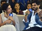 Rashmika Mandanna had also attended the pre-release event of Anand Deverakonda's Gam Gam Ganesha last year. 