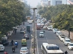 The trial, which remained active during peak hours on Tuesday, also had illegal parking surfacing again by the evening. (Parveen Kumar/HT)