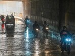 Waterlogging seen in the underpass November 21, 2025. (Parveen Kumar/HT) Waterlogging seen in the underpass November 21, 2025. (Parveen Kumar/HT)