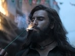 Ranveer Singh in a still from Dhurandhar. Ranveer Singh in a still from Dhurandhar.