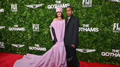 Rihanna, left, and A$AP Rocky attend The Gotham Film Awards at Cipriani Wall Street on Monday, Dec. 1, 2025, in New York. (Photo by Evan Agostini/Invision/AP) (Evan Agostini/Invision/AP) Rihanna, left, and A$AP Rocky attend The Gotham Film Awards at Cipriani Wall Street on Monday, Dec. 1, 2025, in New York. (Photo by Evan Agostini/Invision/AP) (Evan Agostini/Invision/AP)