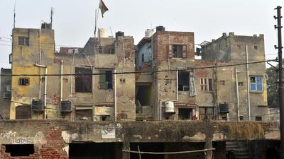 In 2018, a study by Jamia Millia Islamia recommended dismantling the units, stating their retrofitting and rehabilitation would be costlier than new construction. (Sakib Ali/HT Photo) In 2018, a study by Jamia Millia Islamia recommended dismantling the units, stating their retrofitting and rehabilitation would be costlier than new construction. (Sakib Ali/HT Photo)