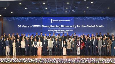 Much has changed since due to advances in biology and technology, which renders the existing BWC pact more of a moral instrument than an effective treaty against the use of biological weapons. (@DrSJaishankar X via PTI) Much has changed since due to advances in biology and technology, which renders the existing BWC pact more of a moral instrument than an effective treaty against the use of biological weapons. (@DrSJaishankar X via PTI)
