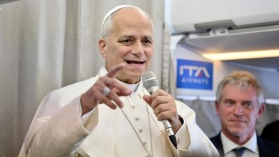 Pope Leo XIV speaks to journalists about his election and US-Venezuela relations, aboard a flight to Rome at the end of his apostolic journey. (Reuters)