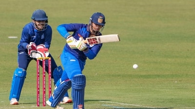 Vaibhav Suryavanshi plays a during a Syed Mustaq Ali Trophy 2025. (PTI)