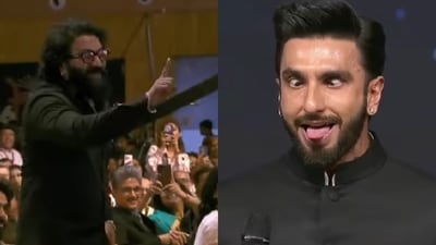 Rishab Shetty and Ranveer Singh Rishab Shetty and Ranveer Singh