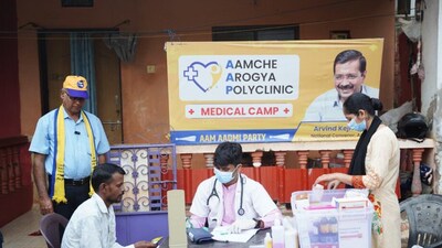 Residents access free check-ups and essential medicines at a neighbourhood medical camp in Goa. Residents access free check-ups and essential medicines at a neighbourhood medical camp in Goa.