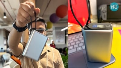 The Stuffcool Giga Max 25,000mAh power bank is priced at Rs. 4,999 on the official website. (Ijaj Khan - HT) The Stuffcool Giga Max 25,000mAh power bank is priced at Rs. 4,999 on the official website. (Ijaj Khan - HT)