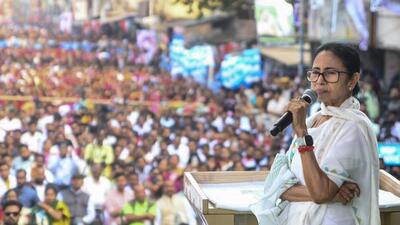 West Bengal chief minister Mamata Banerjee addresses a rally at Bangaon in North 24 Parganas district of West Bengal. (X) West Bengal chief minister Mamata Banerjee addresses a rally at Bangaon in North 24 Parganas district of West Bengal. (X)