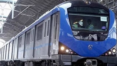 The Chennai Metro Rail later issued a statement, saying the train was halted between the High Court Station and Puratchi Thalaivar Dr M.G. Ramachandran Central Metro Station (File Photo / PTI) The Chennai Metro Rail later issued a statement, saying the train was halted between the High Court Station and Puratchi Thalaivar Dr M.G. Ramachandran Central Metro Station (File Photo / PTI)