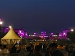 Gram it: On International Day of Persons with Disabilities (Dec 3), the Rashtrapati Bhavan and other key buildings on Kartavya Path, such as the India Gate, were illuminated in purple. Take a look! (Photo: ANI )