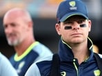 Australia skipper Steve Smith will wear ‘eye blacks’ to deal with the glare from the shiny pink ball in the day-night Test against England starting at the Gabba, Brisbane on Thursday. (AFP)