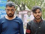 Based on information retrieved by scanning CCTV cameras on the expressway and information gathered through surveillance methods, the two suspects were nabbed from near the IPEM College area adjacent to the expressway, said police. (Sakib Ali/HT Photo)