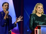 Candace Owens (L) and TPUSA CEO Erika Kirk. Candace Owens (L) and TPUSA CEO Erika Kirk.