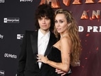 Miley Cyrus and Maxx Morando recently attended the premiere of Disney's Avatar: Fire and Ash at the Dolby theatre in Hollywood, California. (Photo by VALERIE MACON / AFP)(AFP)
