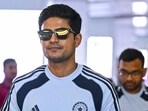 Shubman Gill, sidelined in the Test series against South Africa due to a neck injury, is back in the squad for the T20I series against the Proteas. (PTI) Shubman Gill, sidelined in the Test series against South Africa due to a neck injury, is back in the squad for the T20I series against the Proteas. (PTI)