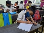 Visuals from Anand Vishwa Gurukul School in Thane.