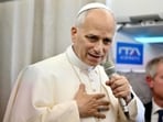 Pope Leo XIV speaks to journalists aboard a flight to Rome Tuesday at the end of his visit to Turkey and Lebanon. Pope Leo XIV speaks to journalists aboard a flight to Rome Tuesday at the end of his visit to Turkey and Lebanon.