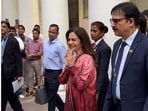 Nita Ambani was spotted in Delhi's Connaught Place.