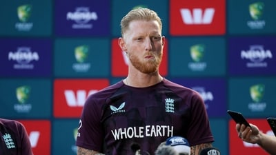 England's Ben Stokes during a press conference ahead of the second Ashes Test (REUTERS)
