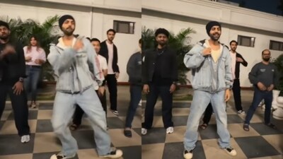 Kartik Aaryan's dance rehearsal Kartik Aaryan's dance rehearsal