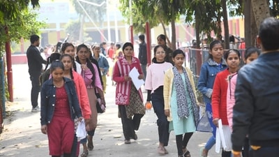 A total of 4,00,736 students will participate, monitored across 1,350 centres with advanced security measures. (Santosh Kumar/File)
