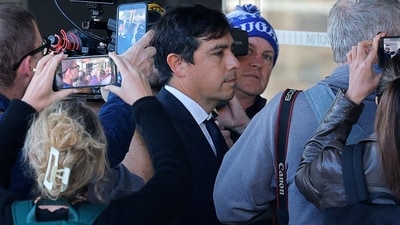 Dr. Salvador Plasencia arrives at federal court for sentencing after pleading guilty to four counts of distributing ketamine to actor Matthew Perry before his death, in Los Angeles, California, U.S., December 3, 2025. REUTERS/Mike Blake (REUTERS)
