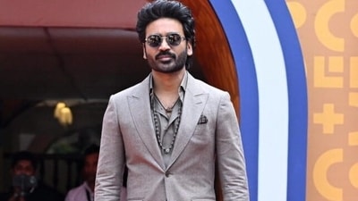 Actor Dhanush during the closing ceremony of the 56th International Film Festival of India (IFFI). (PTI) Actor Dhanush during the closing ceremony of the 56th International Film Festival of India (IFFI). (PTI)